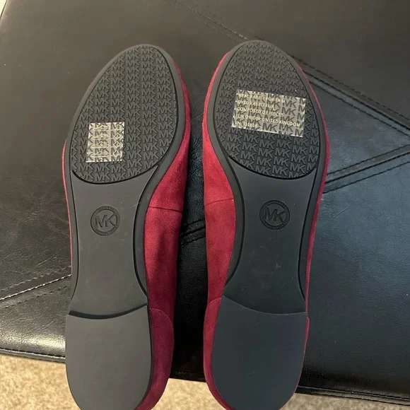 Michael Kors Remi Suede Ballet Flat with Fur Trim - Picture 4 of 6